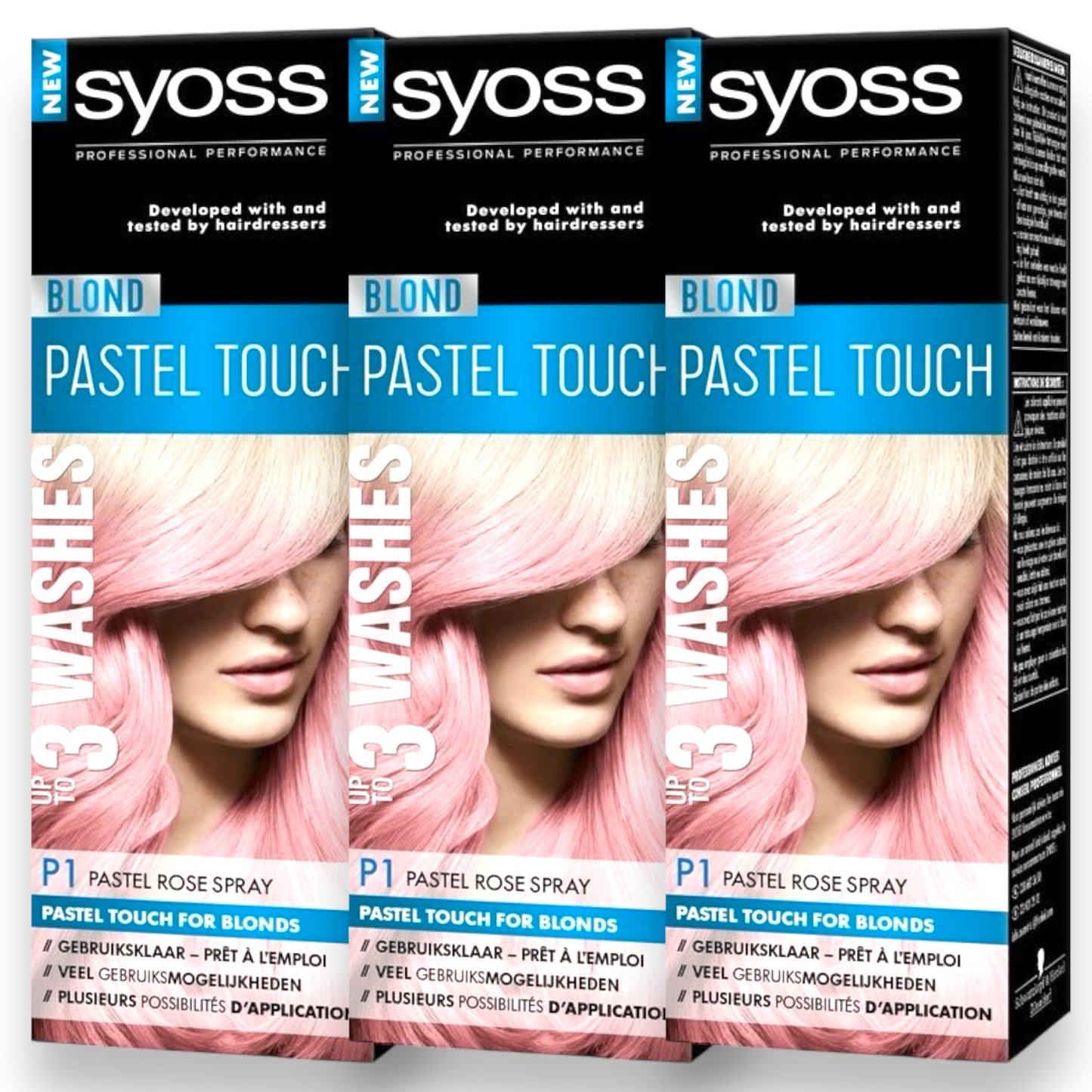 Kinky Pleasure - BT001 - Syoss - P1 - Pastel Touch Rose Blond Spray - 125ml