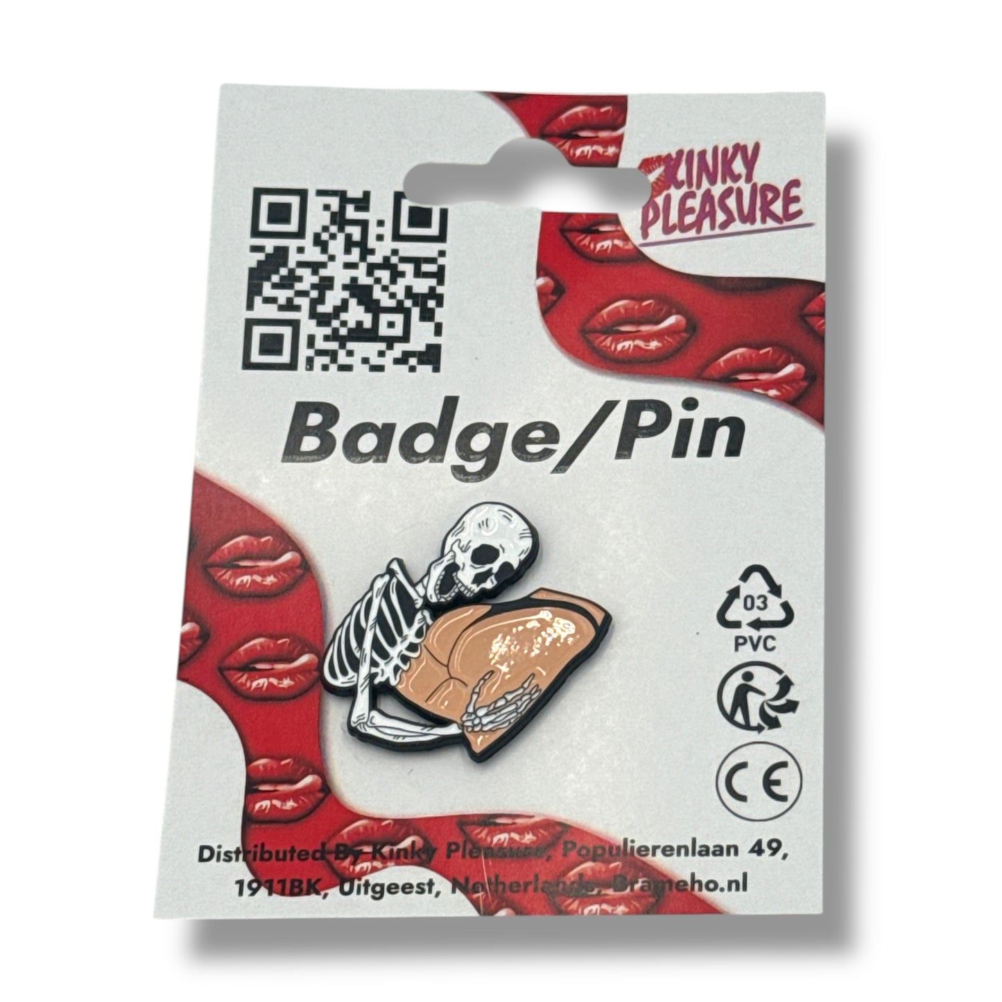 Kinky Pleasure - KPB062 - Badge / Pin - Skelet Booty