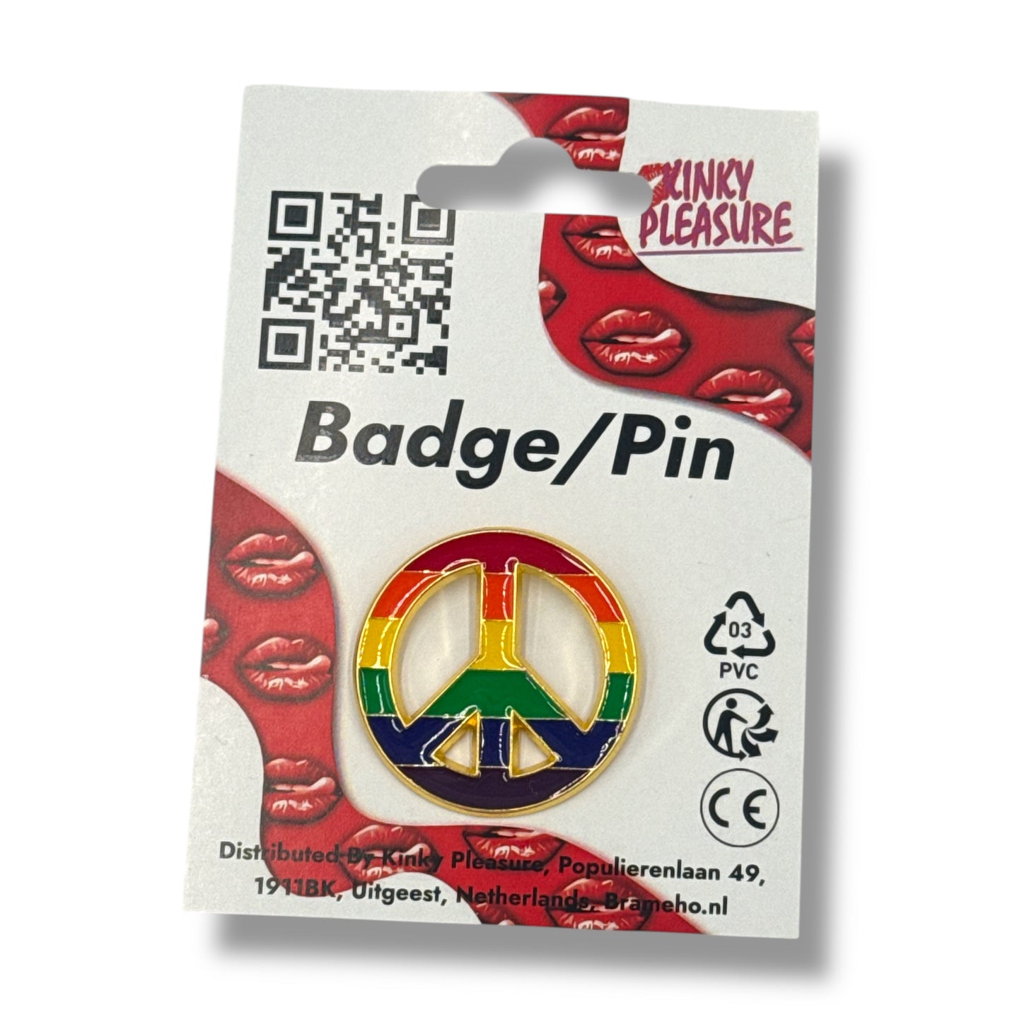 Kinky Pleasure - KPB061 - Badge / Pin - Hippie Sing
