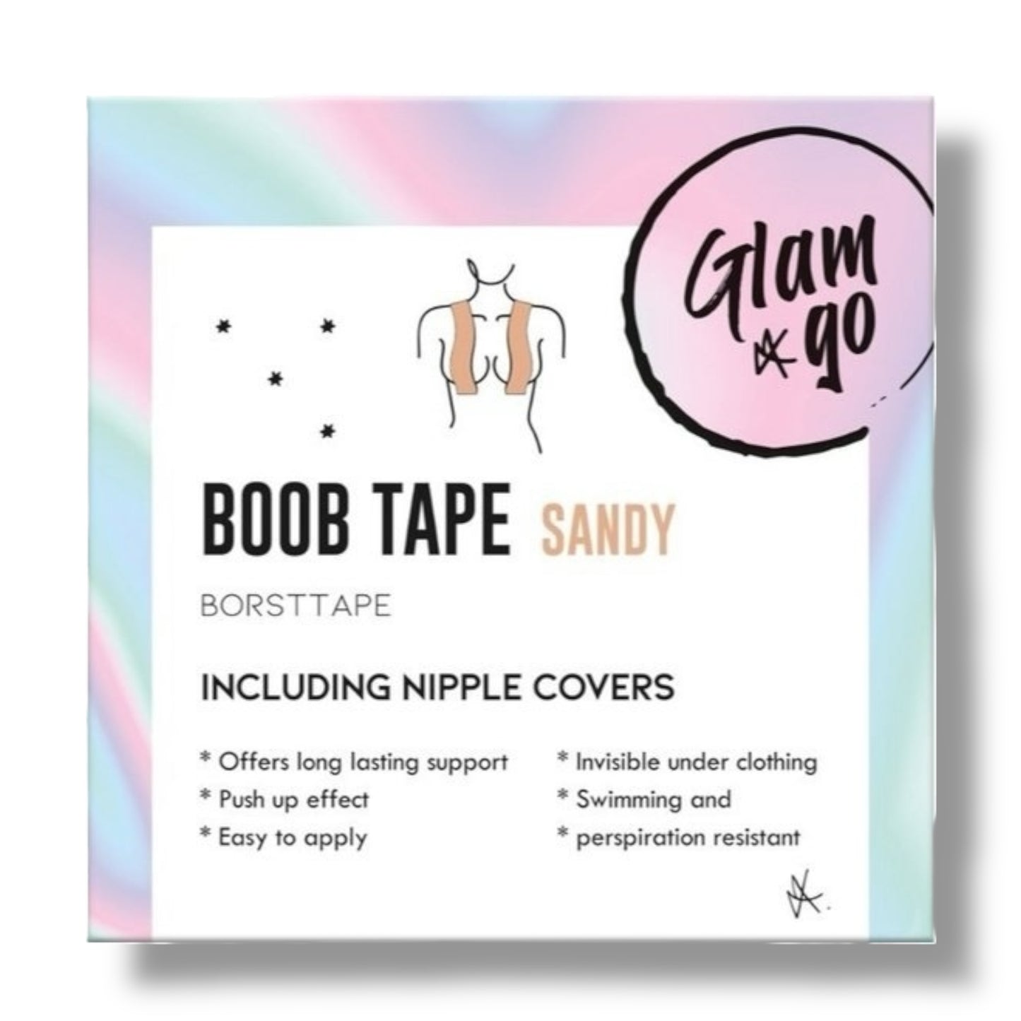 Kinky Pleasure - G030 - Glam & Go Boob Tape SANDY Incl Nipple Covers