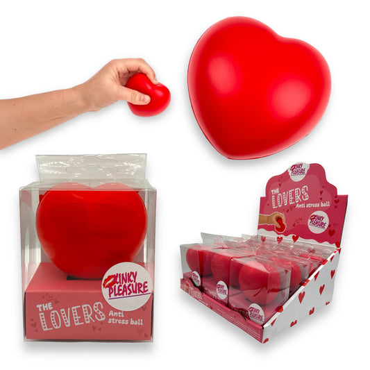 Kinky Pleasure - OB078 - Stress Balls - Squeeze Heart - Red