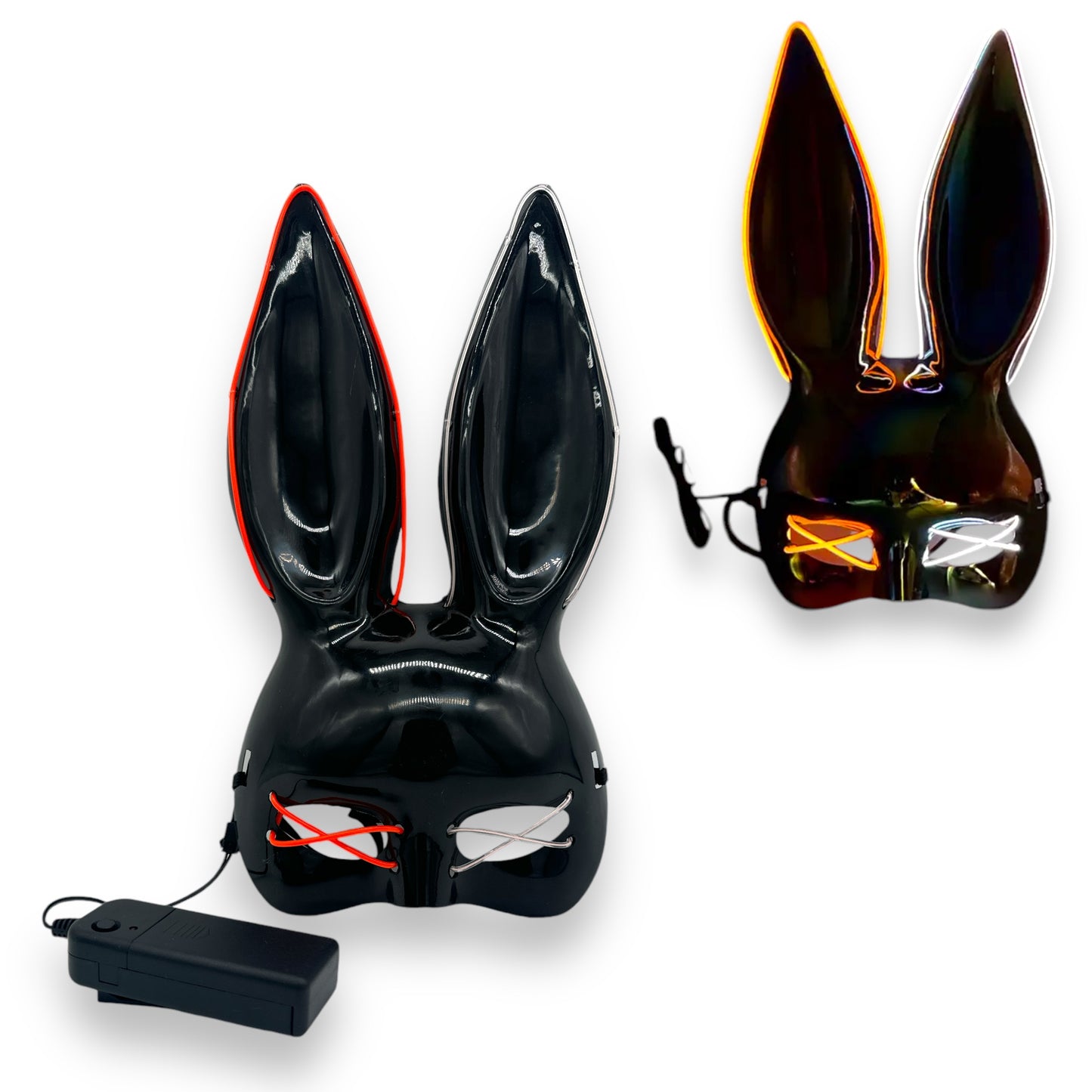 Kinky Pleasure - KP002 - Bunny Mask Deluxe - With Lights - 4 Colours