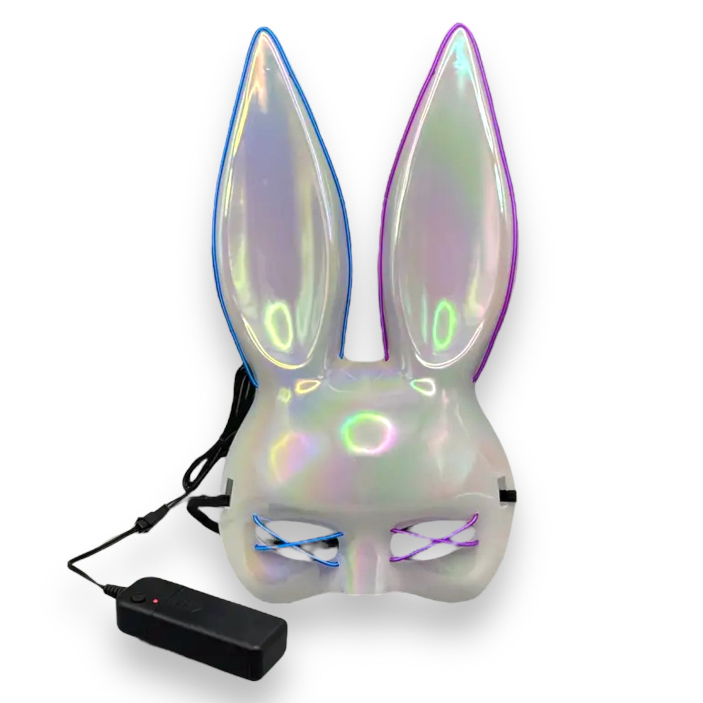 Kinky Pleasure - KP002 - Bunny Mask Deluxe - With Lights - 4 Colours