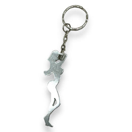 Kinky Pleasure - KPK036 - Keychain - Bottle Opener - Sexy Body Woman - Silver