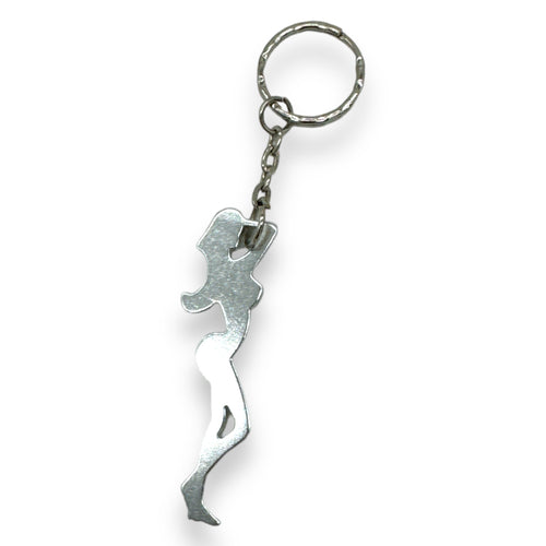 Kinky Pleasure - KPK036 - Keychain - Bottle Opener - Sexy Body Woman - Silver