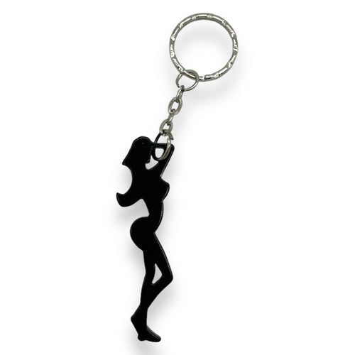 Kinky Pleasure - KPK037 - Keychain - Bottle Opener - Sexy Body Woman - Black