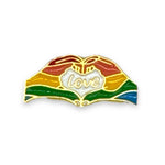 Kinky Pleasure - KPB021 - Badge / Pin - Hands Love - Gold
