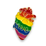 Kinky Pleasure - KPB036 - Badge / Pin - Real Heart With Love