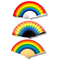 Kinky Pleasure - T075 - Pride Rainbow Hand Fan - 3 Colours