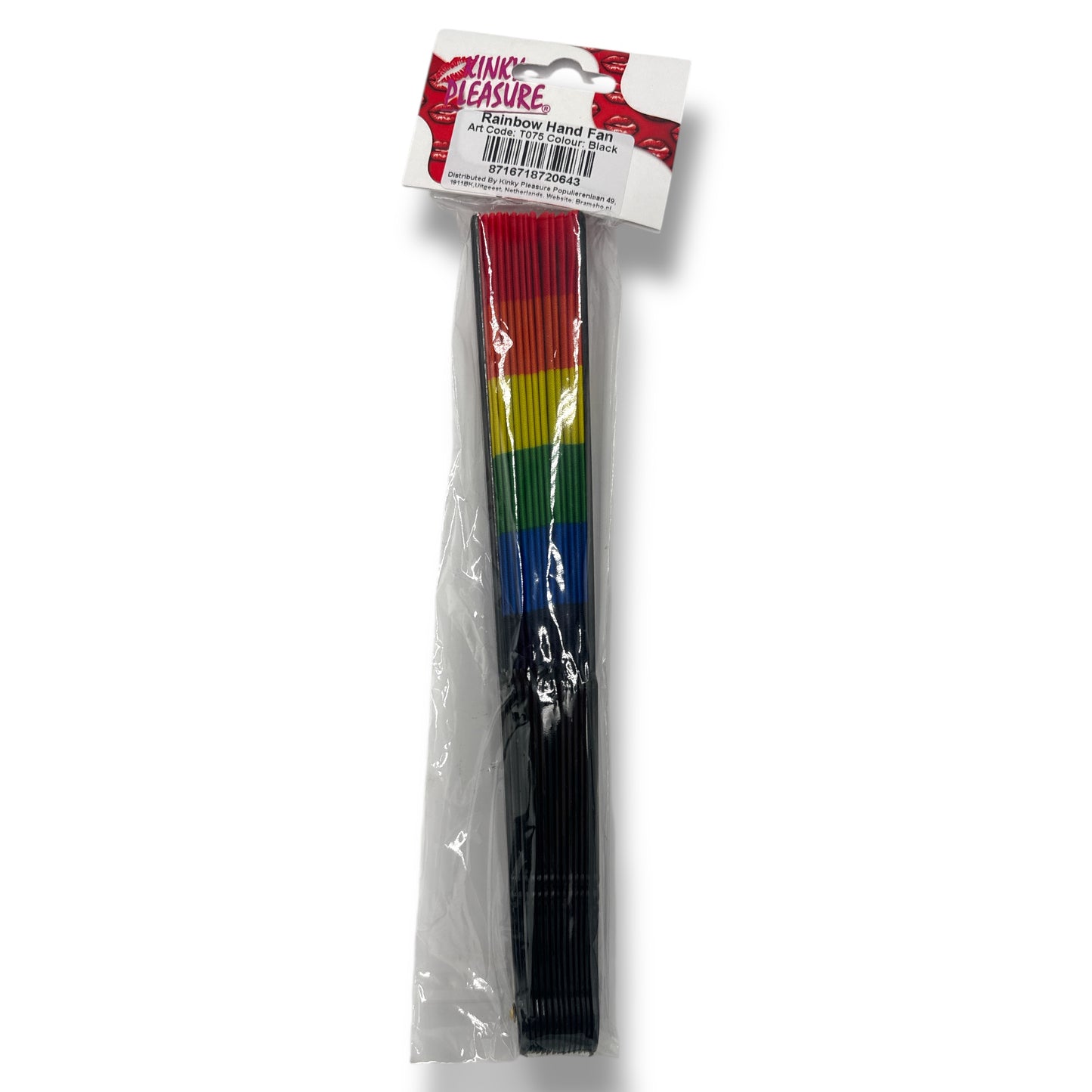 Kinky Pleasure - T075 - Pride Rainbow Hand Fan - 3 Colours