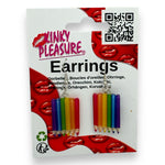 Kinky Pleasure - S041 - Earrings - Rainbow Pencils