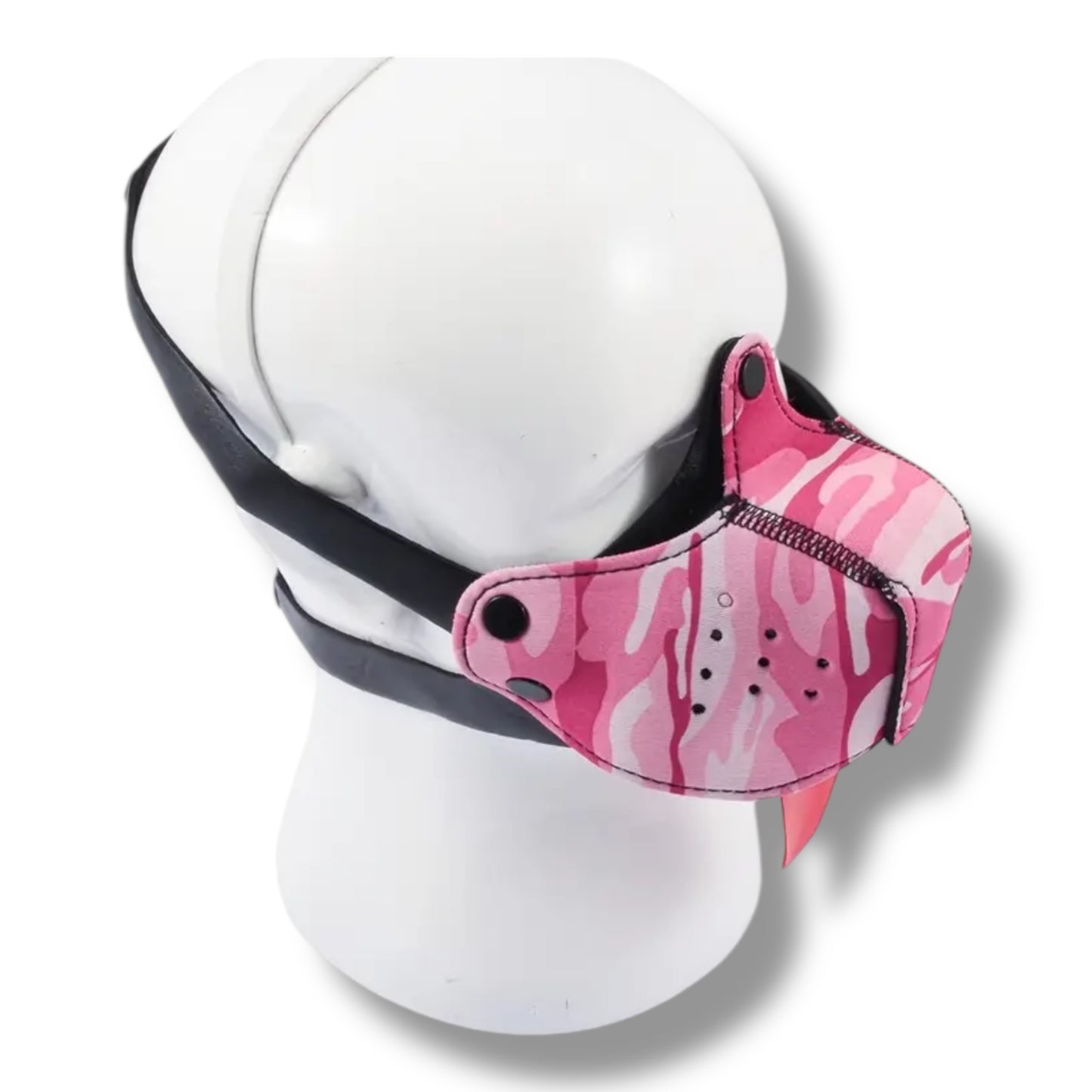 Kinky Pleasure – KPPP005 – Puppy Play Dog Mask – Smaller Size – Camo Pink Edition