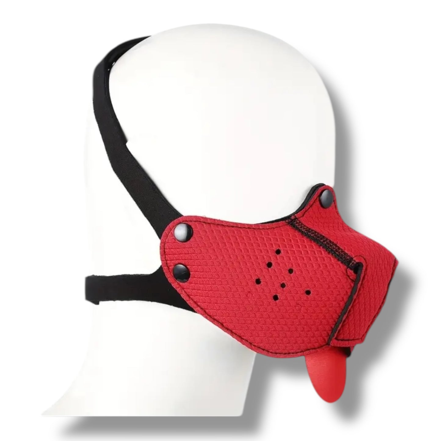 Kinky Pleasure – KPPP002 – Puppy Play Dog Mask – Smaller Size – Red Edition