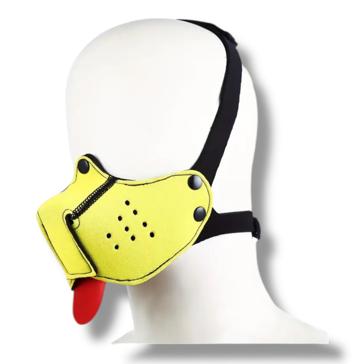 Kinky Pleasure – KPPP004 – Puppy Play Dog Mask – Smaller Size – Yellow Edition