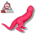 XXLTOYS - T186 - DINO - Realistic Dino Desing - Pink - Lengte 24cm x 8cm - Dia Head 4,8cm - Insert Length: 12cm