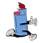 Kinky Pleasure - KPB054 - Badge / Pin - Running Blund And Lighter