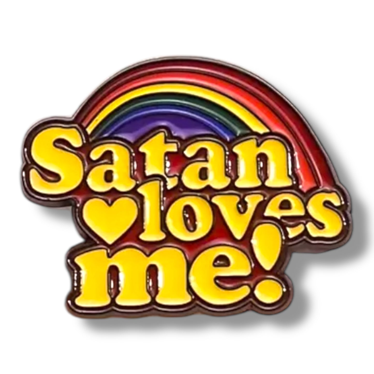 Kinky Pleasure - KPB055 - Badge / Pin - Satan Loves Me