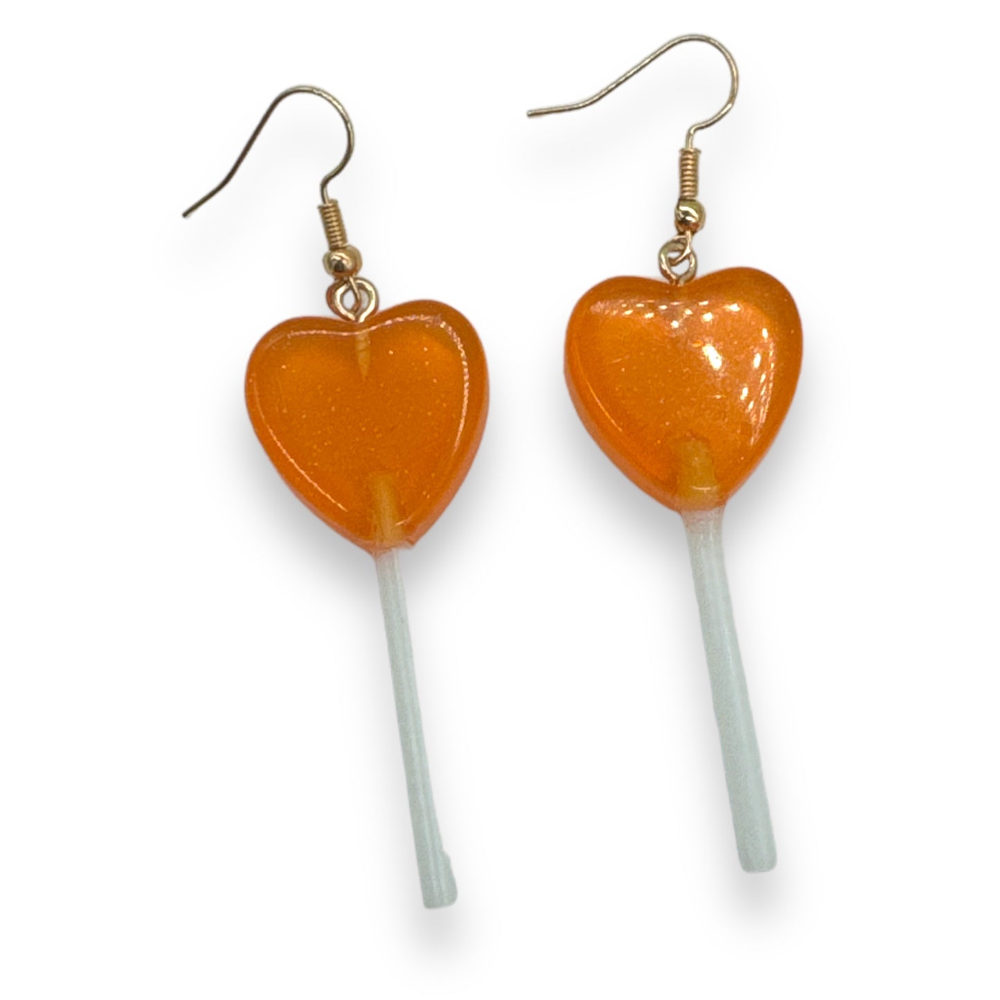 Kinky Pleasure - S037 - Earrings - Heart Lolly - 6 Colours