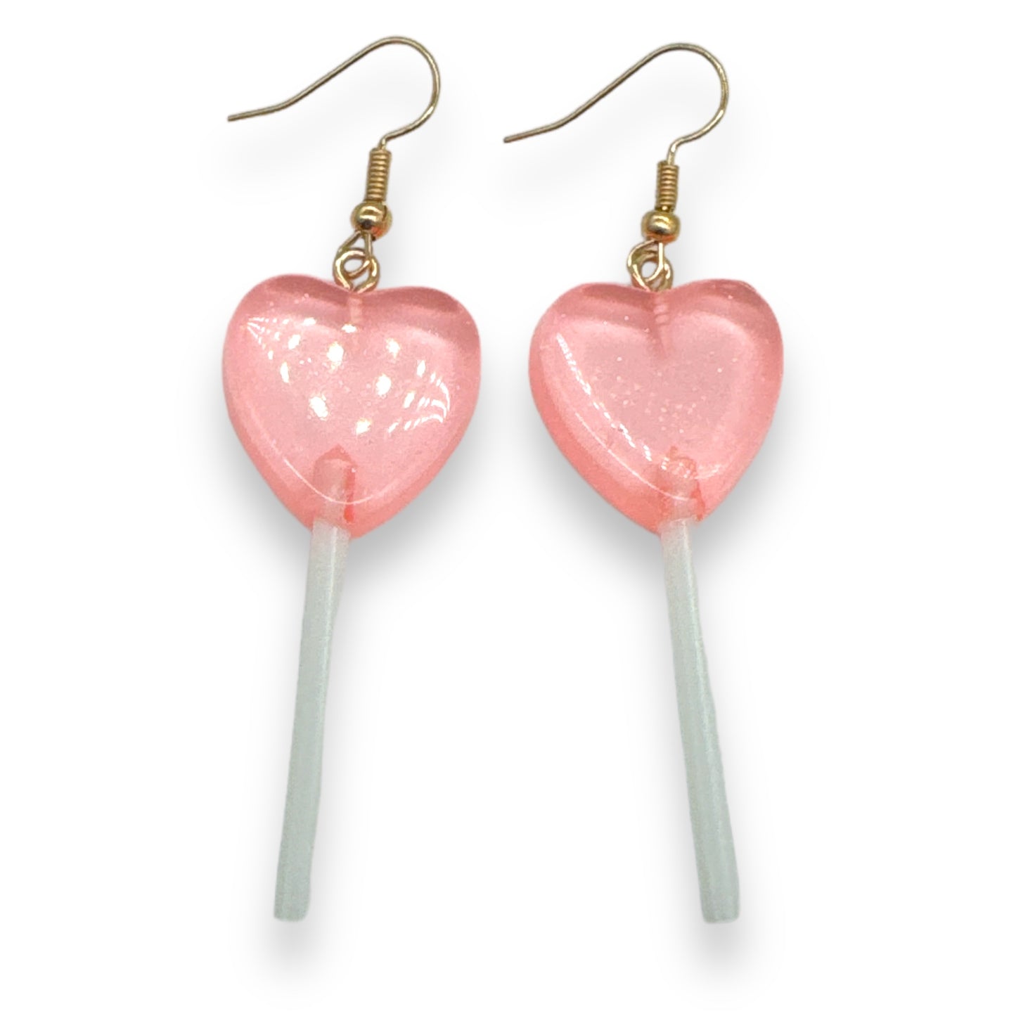 Kinky Pleasure - S037 - Earrings - Heart Lolly - 6 Colours