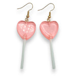 Kinky Pleasure - S037 - Earrings - Heart Lolly - 6 Colours