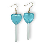 Kinky Pleasure - S037 - Earrings - Heart Lolly - 6 Colours