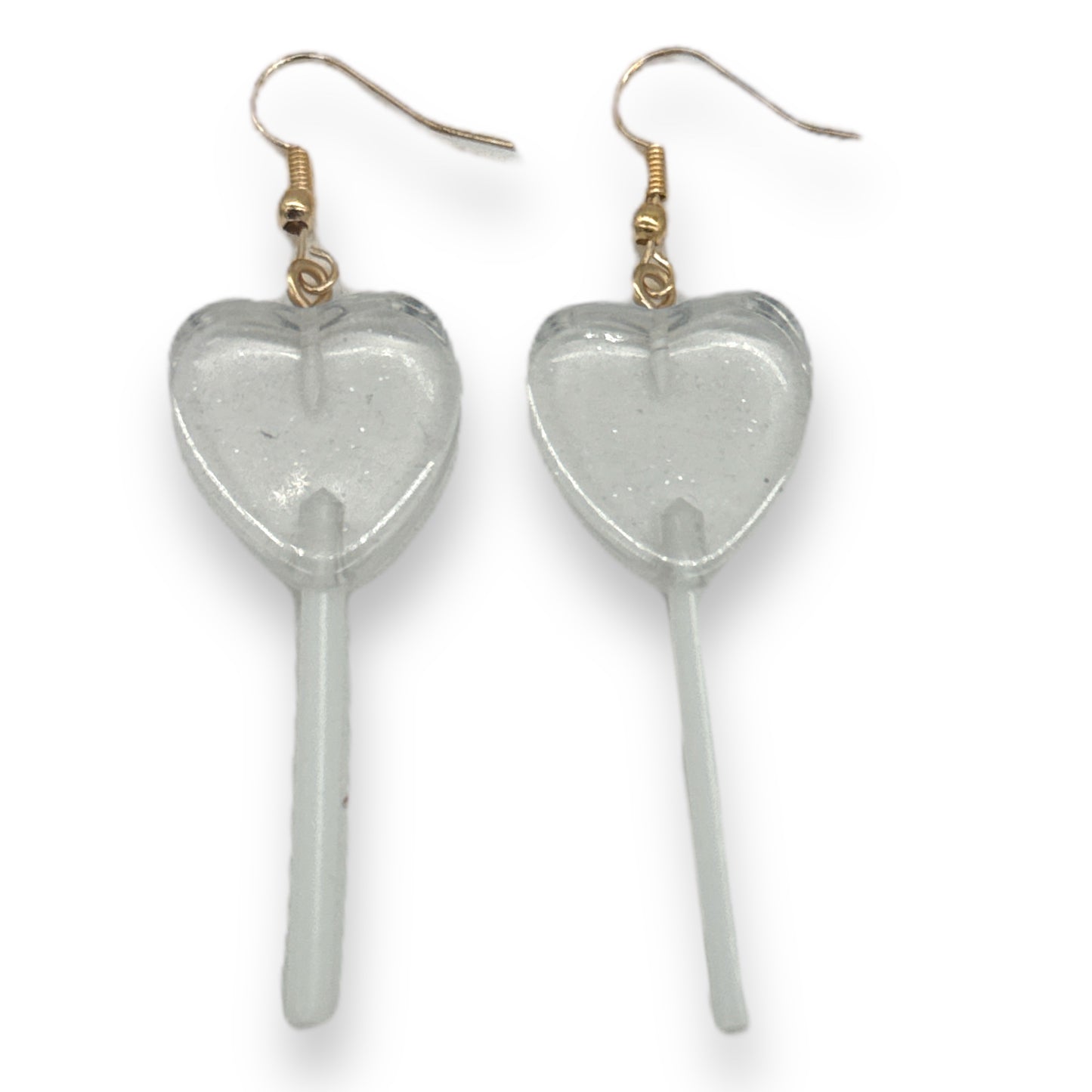 Kinky Pleasure - S037 - Earrings - Heart Lolly - 6 Colours