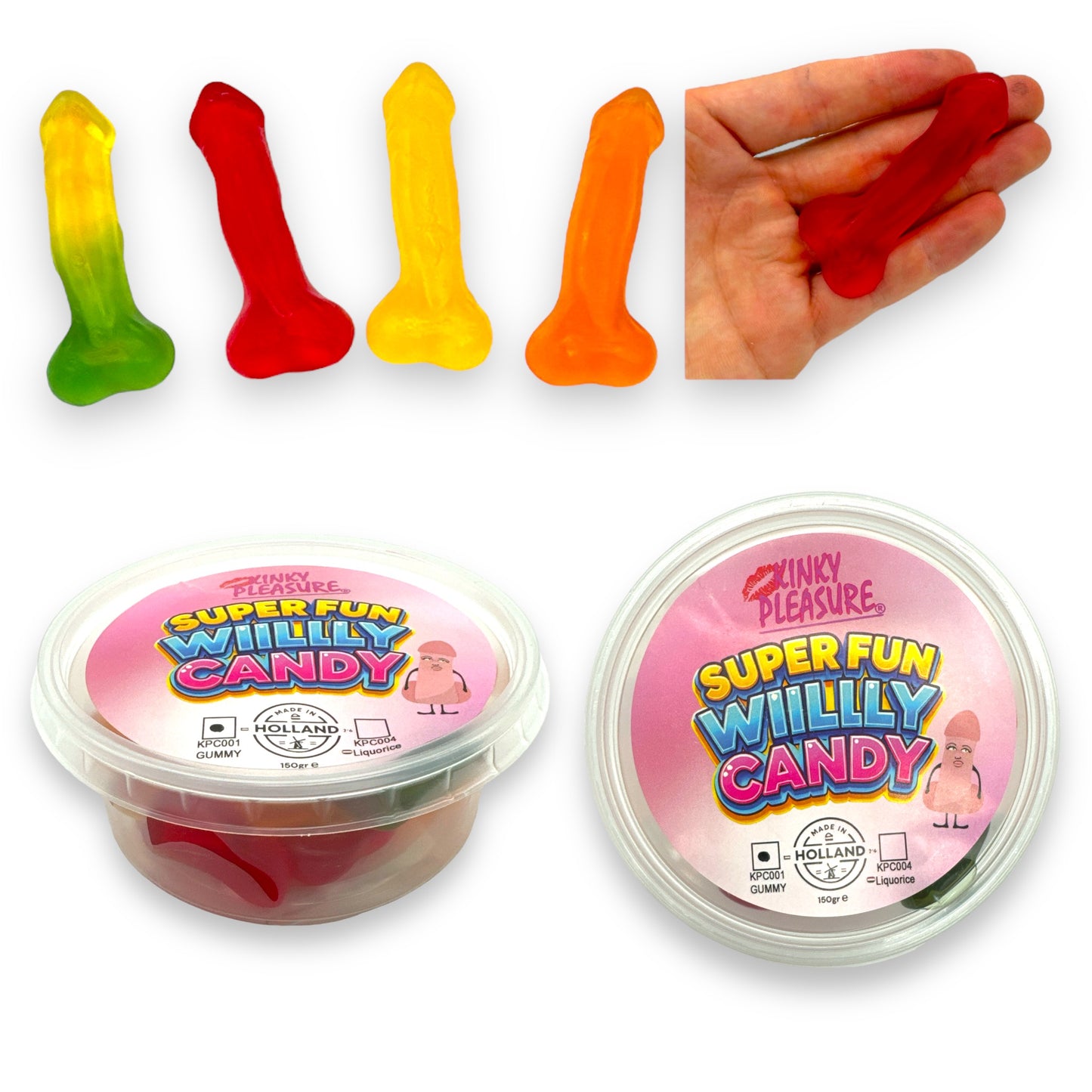 Kinky Pleasure - KPC001 - Super Fun Willy Candy - Gummy - 150 grams