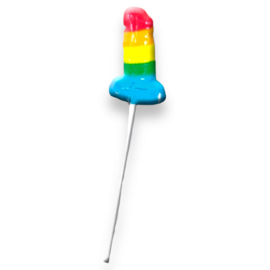 Kinky Pleasure - DS024 - Rainbow Gom Penis Lolly - Fun and Delicious Treat