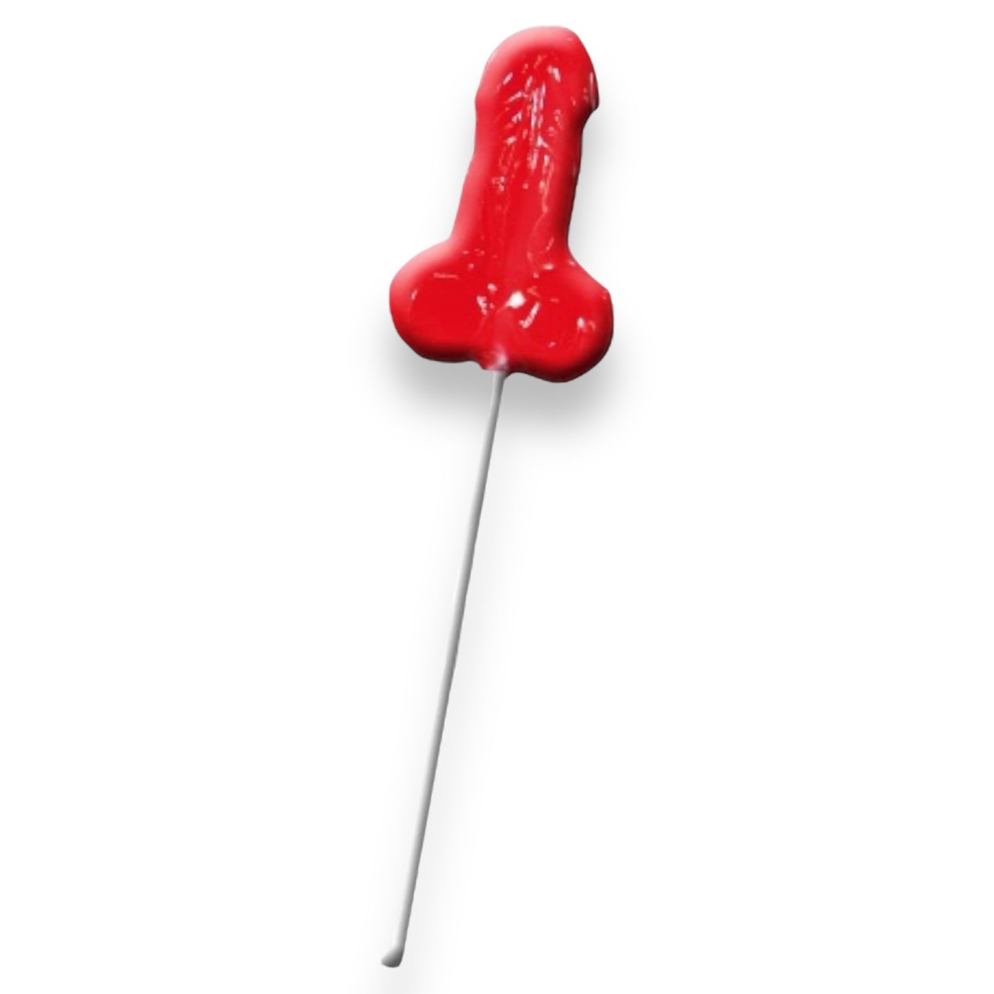 Kinky Pleasure - DS025 - Penis Gom Lolly Red - Strawberry-Flavored Fun Treat