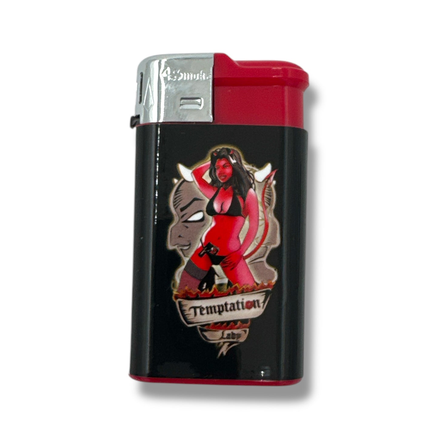 Kinky Pleasure - MK026 - TURBO Lighters Sexy Lady's Devil Style - Display 30 Pieces