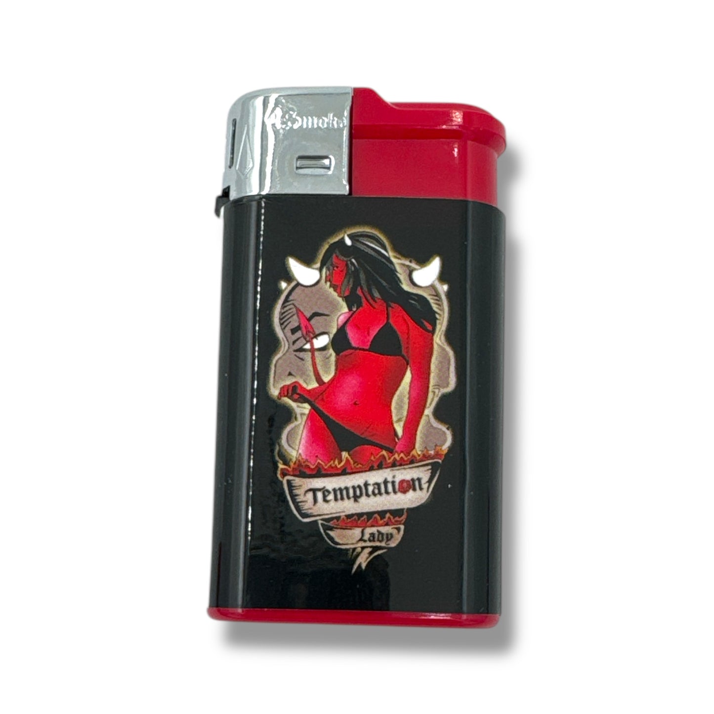 Kinky Pleasure - MK026 - TURBO Lighters Sexy Lady's Devil Style - Display 30 Pieces