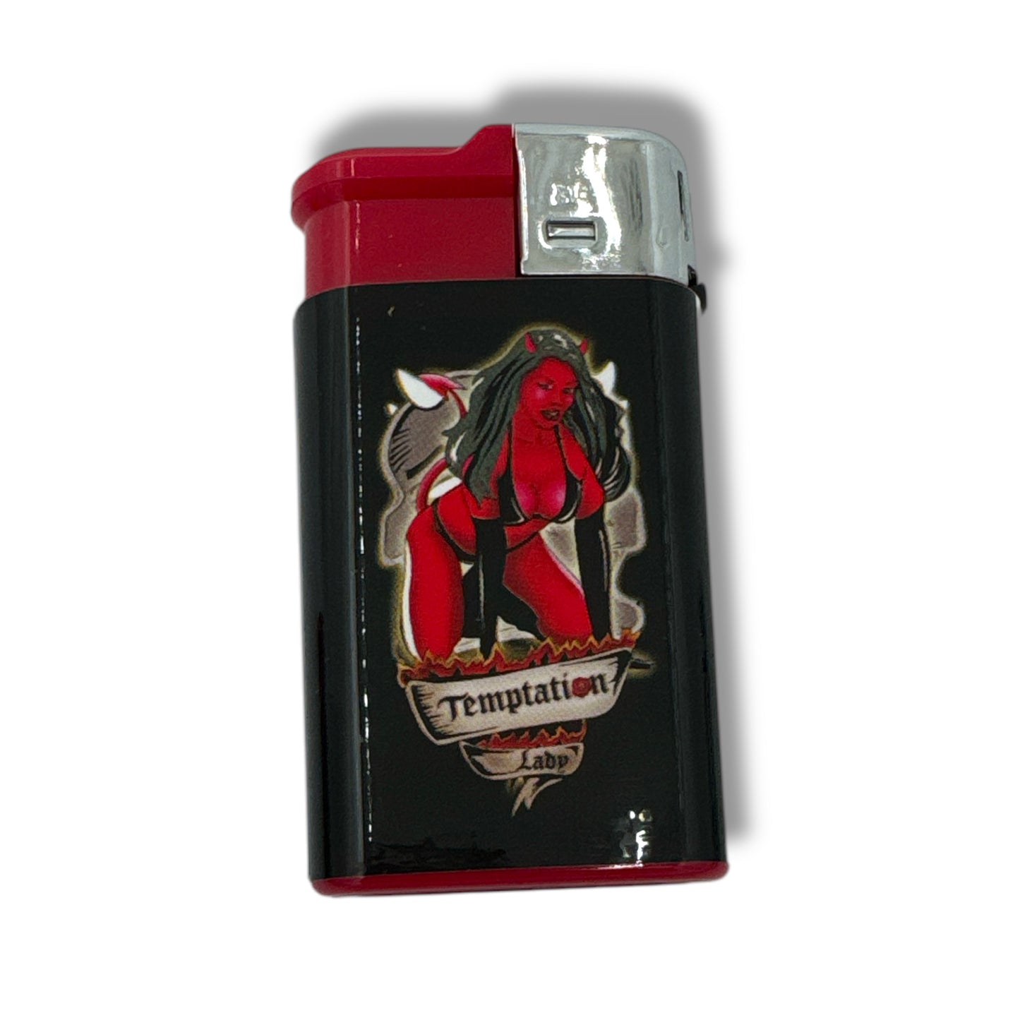 Kinky Pleasure - MK026 - TURBO Lighters Sexy Lady's Devil Style - Display 30 Pieces