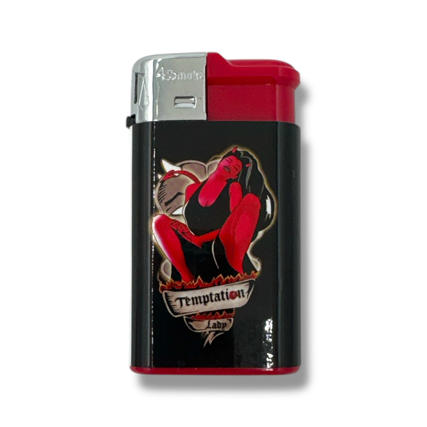 Kinky Pleasure - MK026 - TURBO Lighters Sexy Lady's Devil Style - Display 30 Pieces