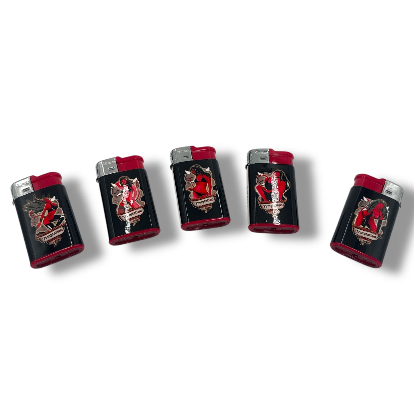 Kinky Pleasure - MK026 - TURBO Lighters Sexy Lady's Devil Style - Display 30 Pieces