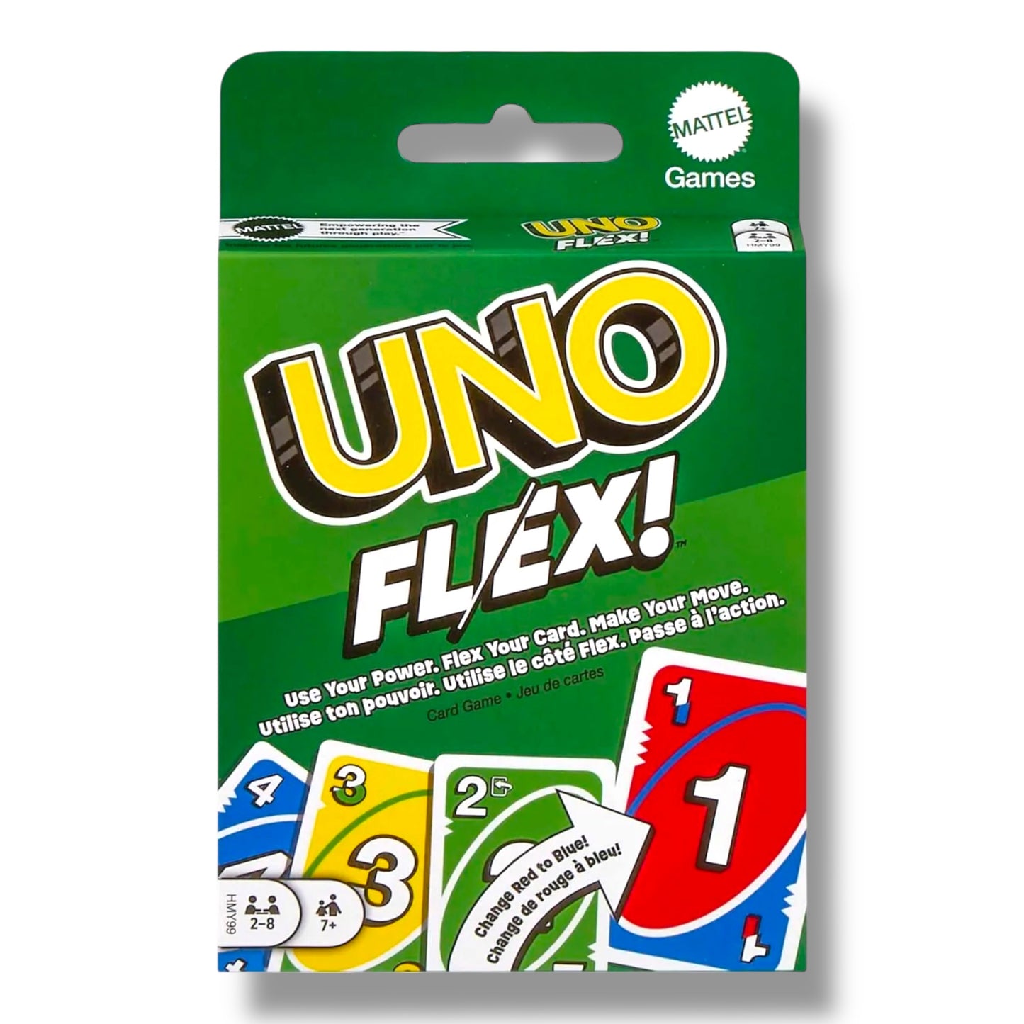 Mattel - KV006 - UNO FLEX - Card Game For Whole Family ( Colourblind Edition)