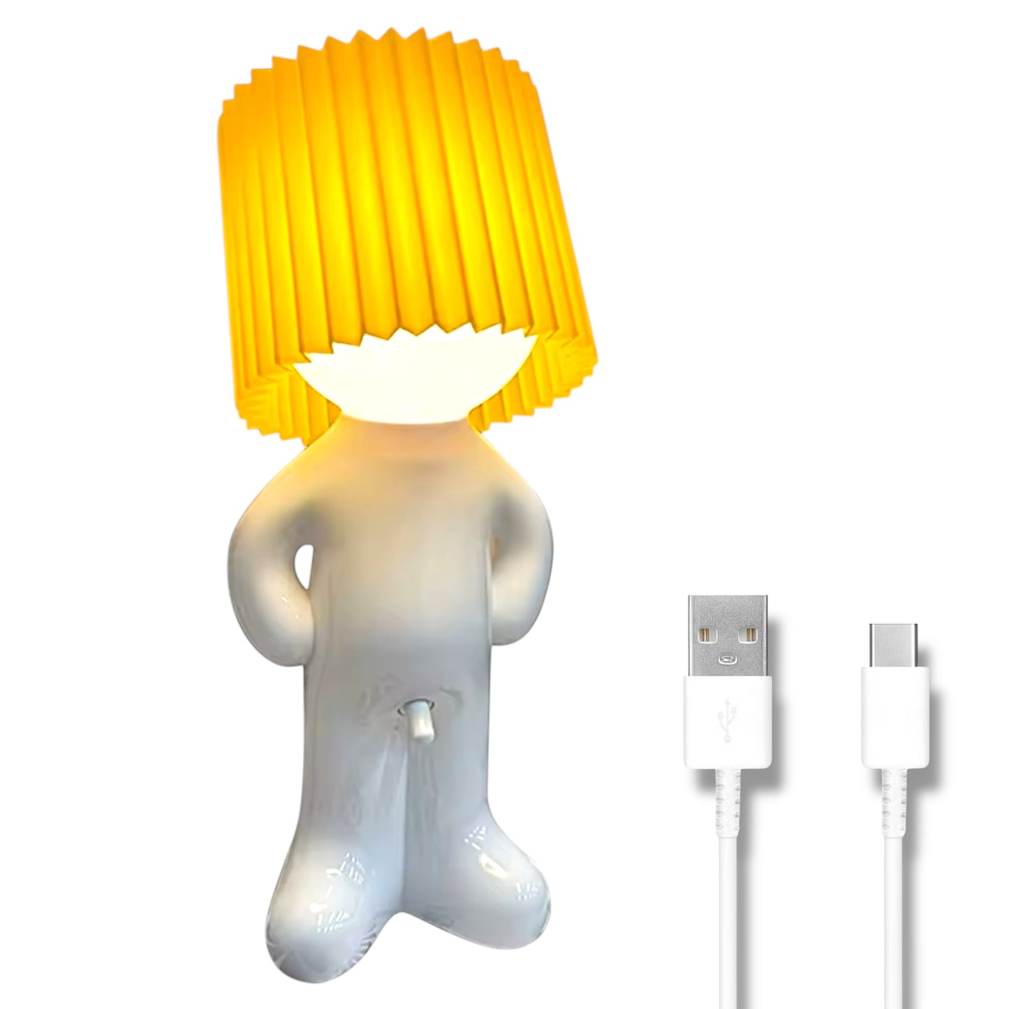 Kinky Pleasure - T121 - Fun Table Lamp White With Penis As Light Switch