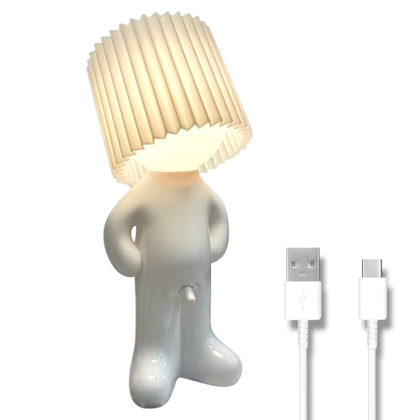 Kinky Pleasure - T121 - Fun Table Lamp White With Penis As Light Switch