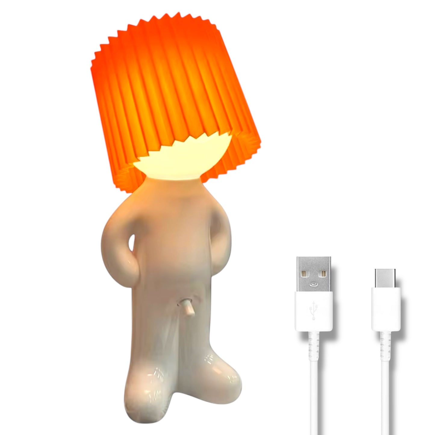 Kinky Pleasure - T121 - Fun Table Lamp White With Penis As Light Switch