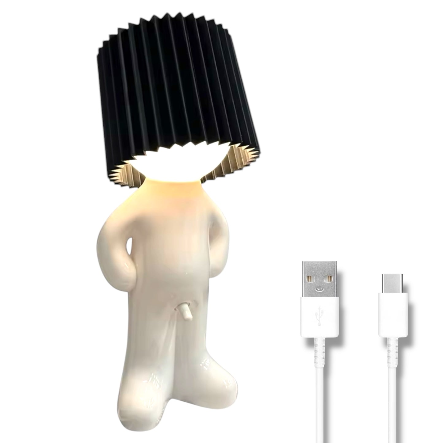 Kinky Pleasure - T121 - Fun Table Lamp White With Penis As Light Switch