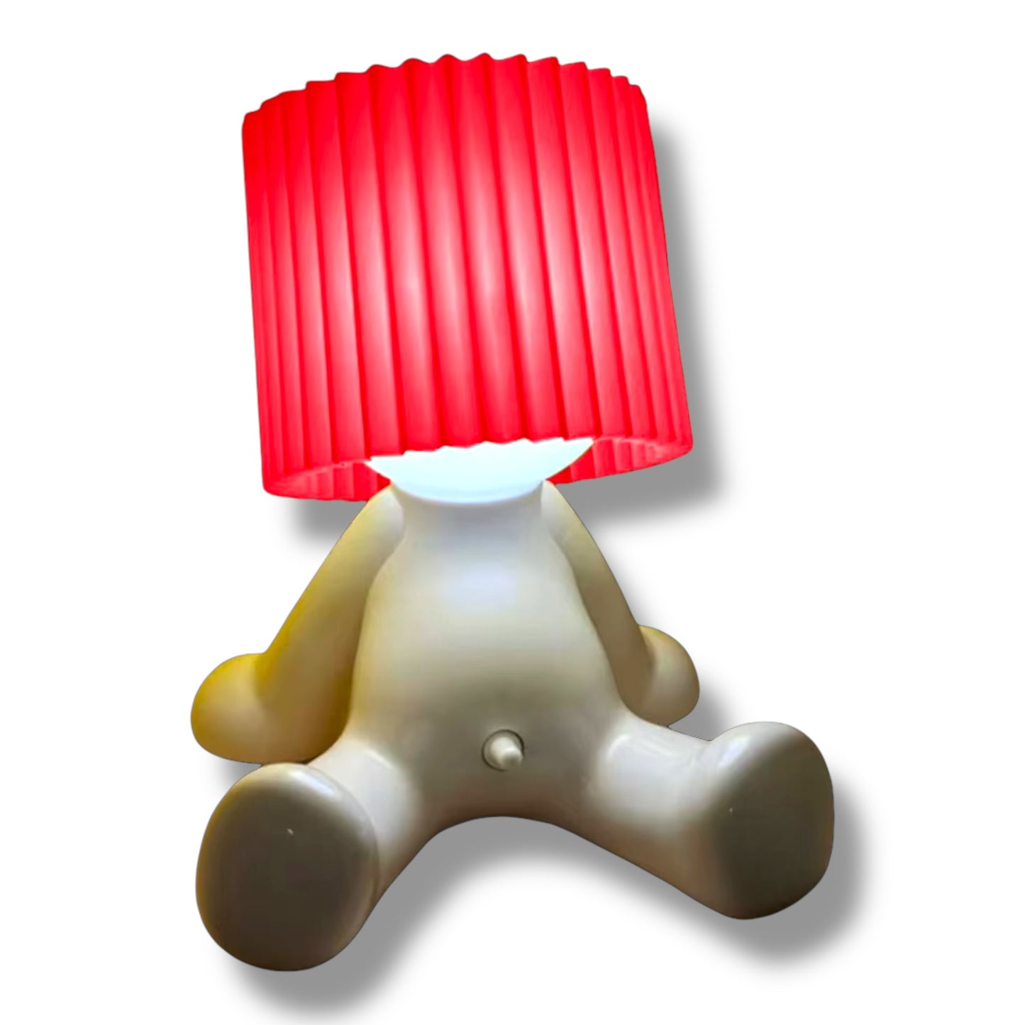 Kinky Pleasure - T131 - Fun Table Lamp White With Penis As Light Switch (Sitting Model)