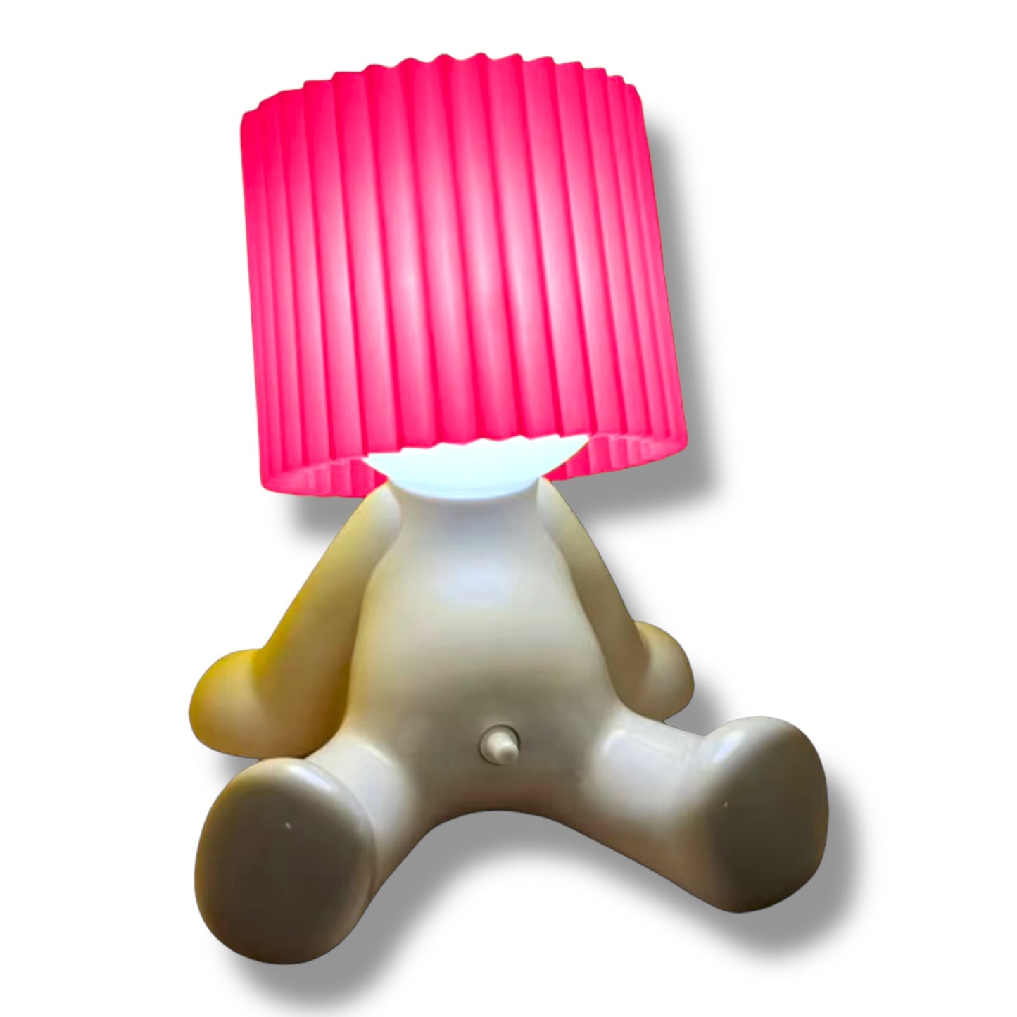 Kinky Pleasure - T131 - Fun Table Lamp White With Penis As Light Switch (Sitting Model)