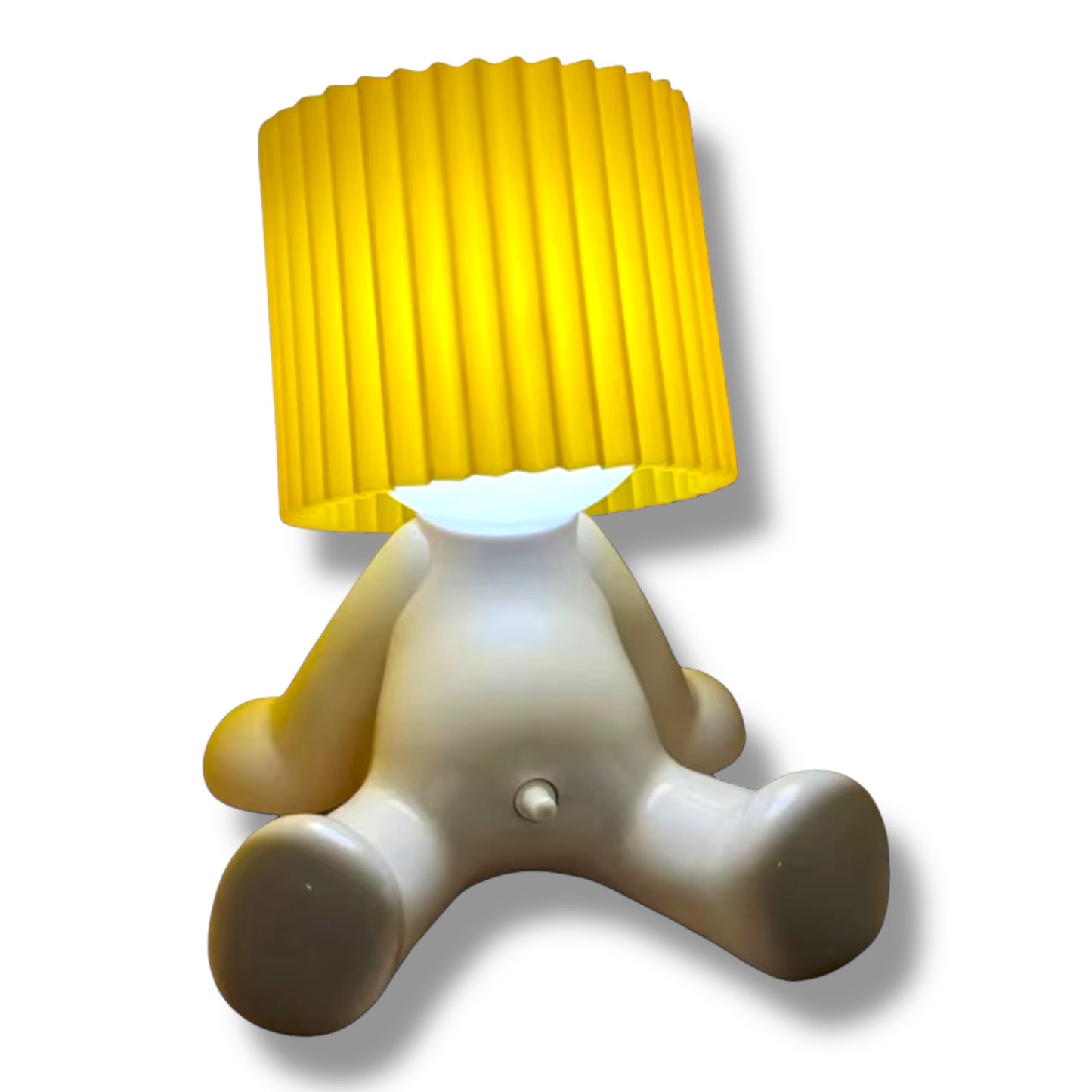 Kinky Pleasure - T131 - Fun Table Lamp White With Penis As Light Switch (Sitting Model)