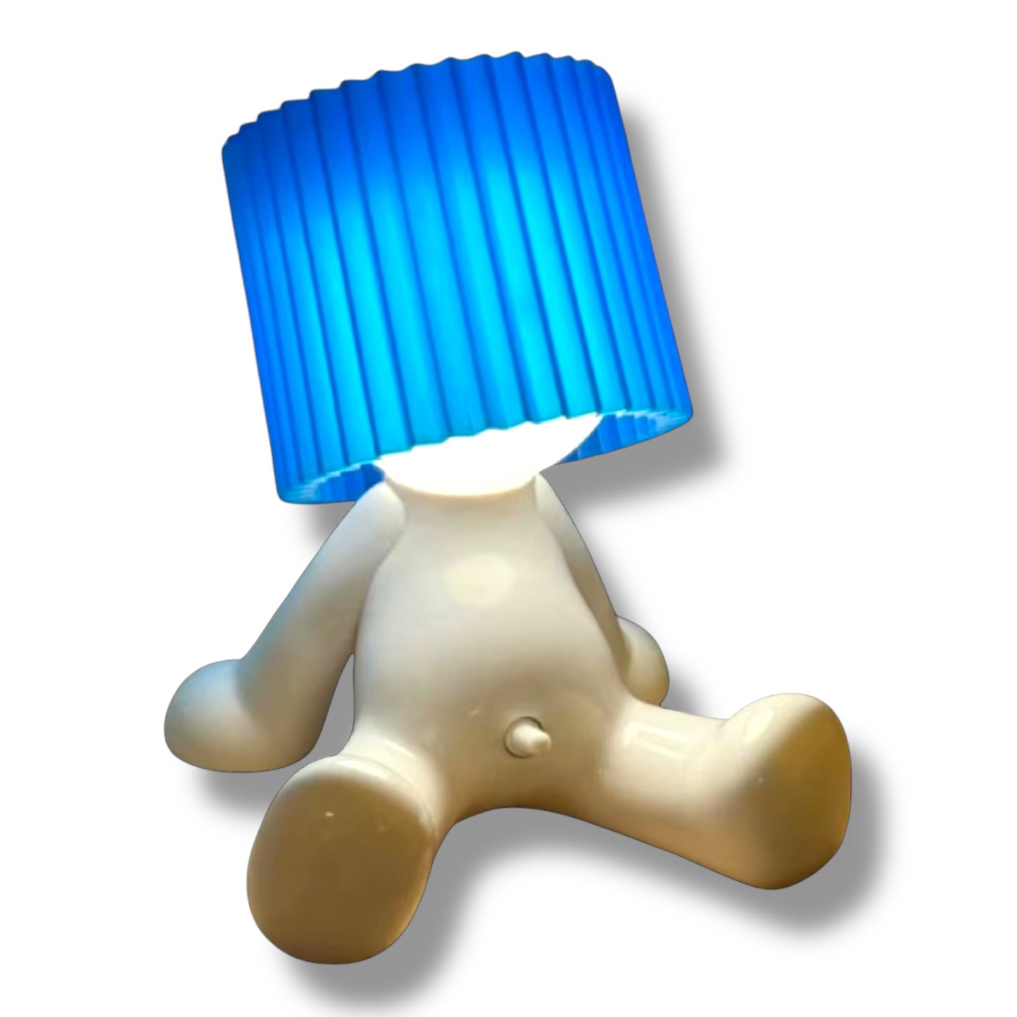 Kinky Pleasure - T131 - Fun Table Lamp White With Penis As Light Switch (Sitting Model)