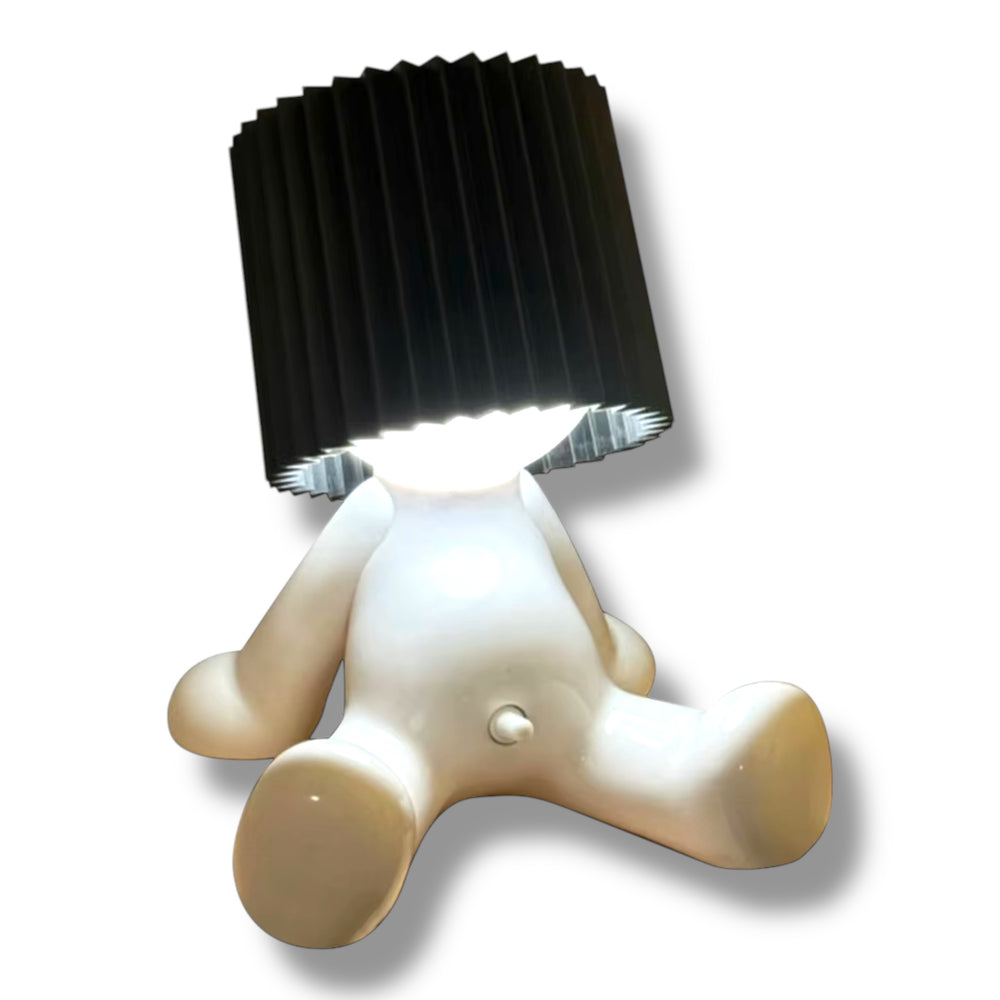 Kinky Pleasure - T131 - Fun Table Lamp White With Penis As Light Switch (Sitting Model)