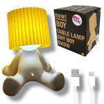 Kinky Pleasure - T131 - Fun Table Lamp White With Penis As Light Switch (Sitting Model)