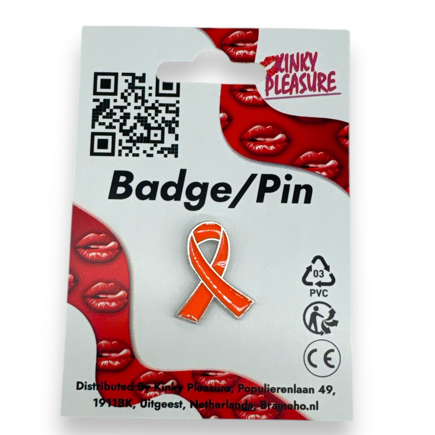 Kinky Pleasure - T060 - Breast Cancer Awareness Pink Ribbon Pin/Button