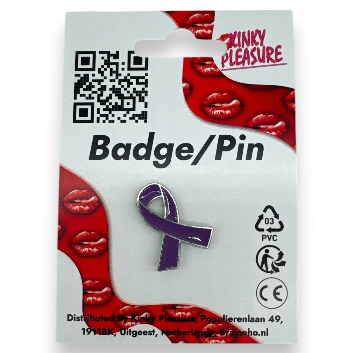 Kinky Pleasure - T060 - Breast Cancer Awareness Pink Ribbon Pin/Button