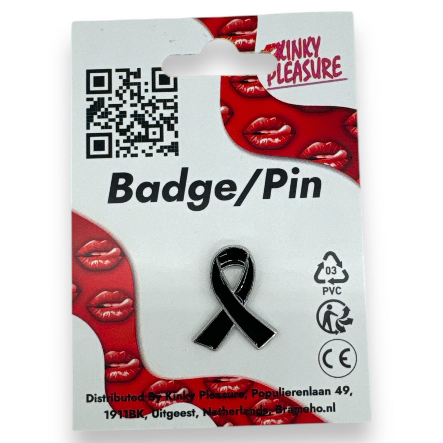 Kinky Pleasure - T060 - Breast Cancer Awareness Pink Ribbon Pin/Button