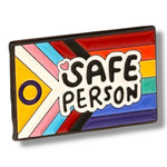Kinky Pleasure - KPB059 - Badge / Pin - LGBTQ Plate Safe Person