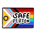 Kinky Pleasure - KPB059 - Badge / Pin - LGBTQ Plate Safe Person